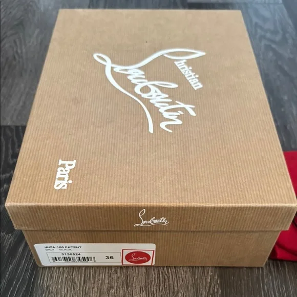 Authentic Christian Louboutin Black Patent Leather Pumps - Picture 5 of 6